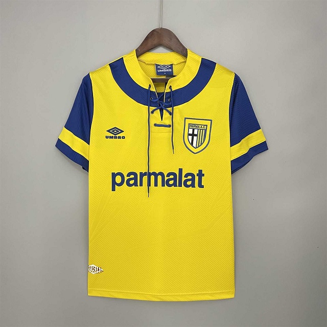 AAA Quality Parma 93/95 Away Yellow Soccer Jersey